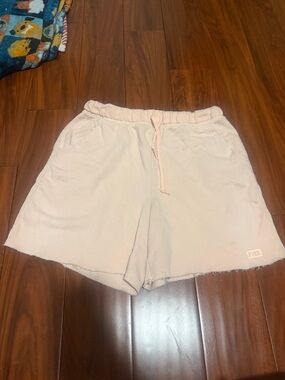 PINK Victoria's Secret Pale Pink Elastic Waist Lounge Shorts